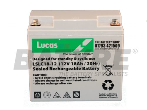 Lucas LSLC18 AGM Standby/ Cyclic 12v 18ah Battery
