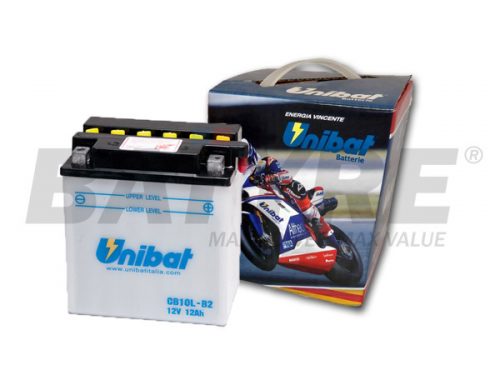 UNIBAT CB10L-B 12V 11Ah FLA Motorcycle Battery