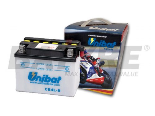 UNIBAT CB4L-B 12V 4Ah FLA Motorcycle Battery
