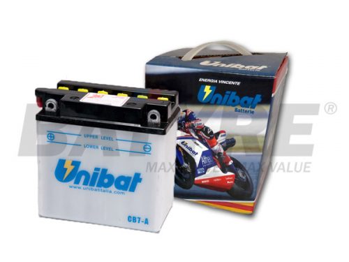 UNIBAT CB7-A 12V 8Ah FLA Motorcycle Battery