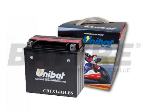 UNIBAT CBTX14AH-BS 12V 12Ah Motorcycle Battery