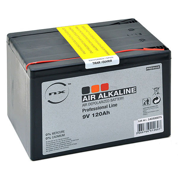 Alkaline air depolarised battery NX range 9V 120Ah - B31033S - PRD9006